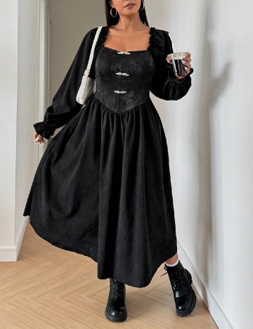 Rochie medie SHEIN CURVE, negru