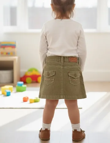 Fusta Zara, verde Verde