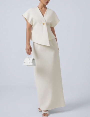 Compleu Aveloria, ecru