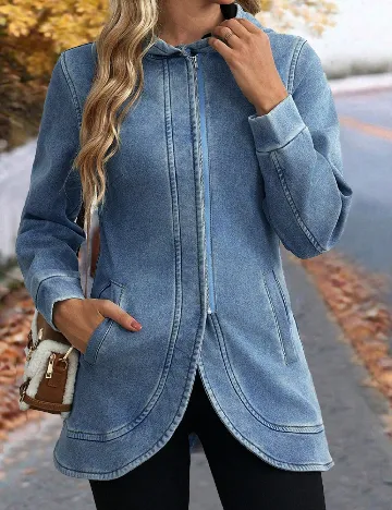 Jacheta SHEIN, albastru Albastru