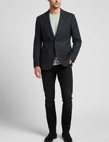 Sacou Zara, gri/negru