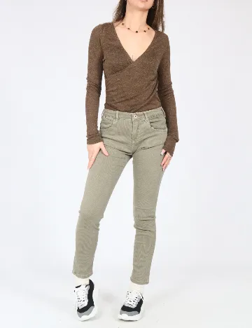 Pantaloni Zara, verde Verde