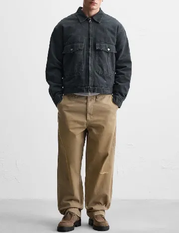 Jacheta Zara, gri inchis Gri