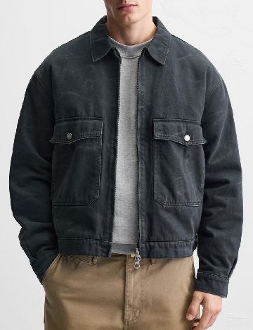 Jacheta Zara, gri inchis