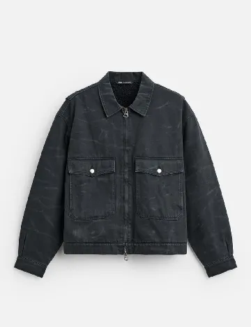 Jacheta Zara, gri inchis Gri