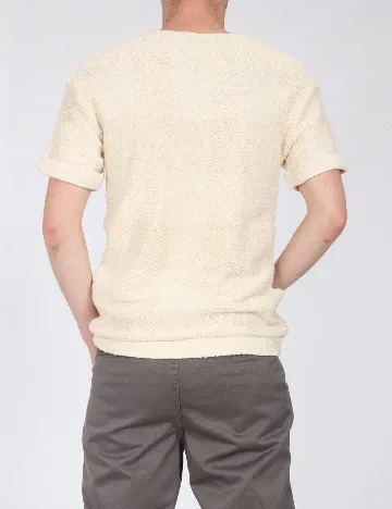 Tricou Zara, ecru Alb