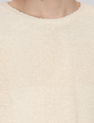 Tricou Zara, ecru Alb