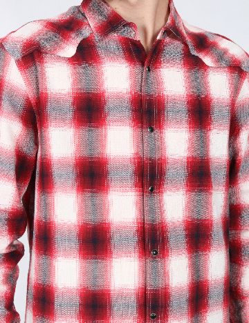 Camasa Zara, rosu/alb