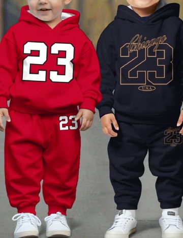 Set compleuri Shein Kids, rosu/bleumarin