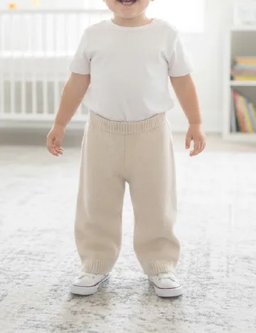 Pantaloni Zara, ecru Alb