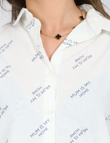 Camasa Zara, alb Alb