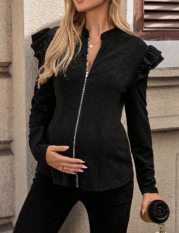 Jacheta SHEIN Maternity, negru