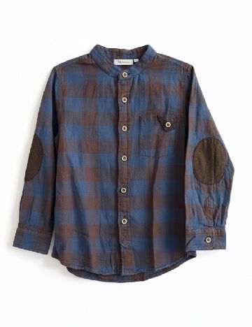 Camasa Zara, albastru/maro