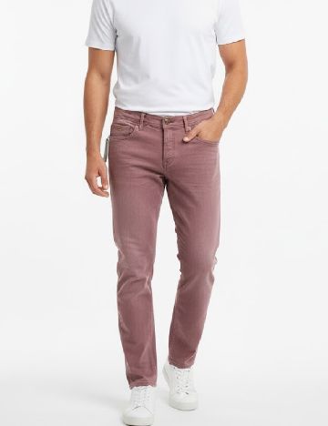 Pantaloni Massimo Dutti, roz pudra inchis