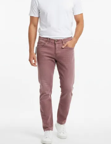 Pantaloni Massimo Dutti, roz pudra inchis Roz