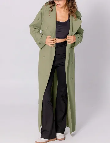 Trench SHEIN, verde Verde