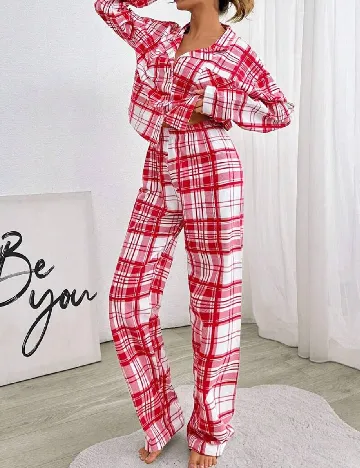 Pijama SHEIN, alb/rosu Rosu