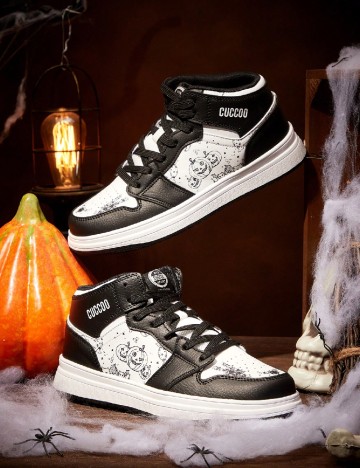 Adidasi Cuccoo, alb/negru