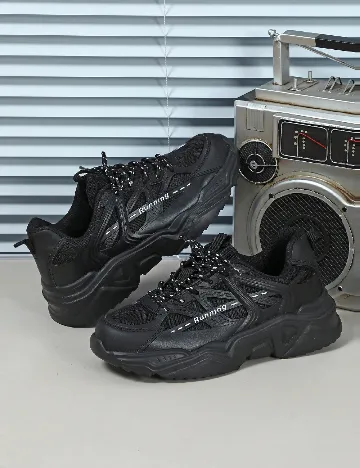 Adidasi SHEIN, negru Negru