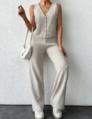 Compleu SHEIN, bej Crem