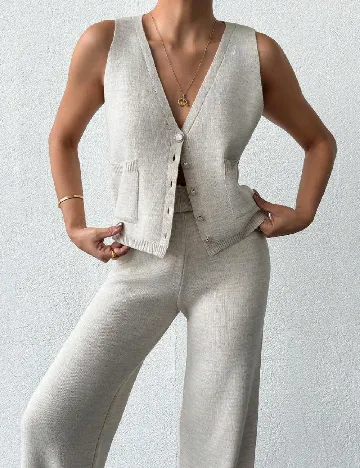 Compleu SHEIN, bej Crem