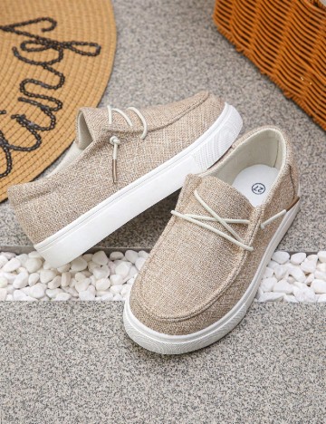 Mocasini Shein Kids, crem