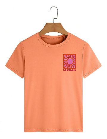 Tricou SHEIN, portocaliu