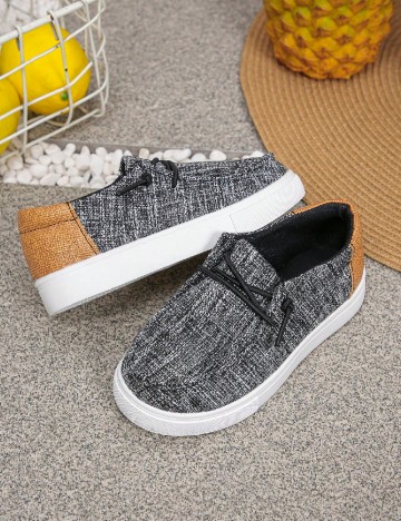 Mocasini Shein Kids, gri