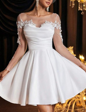 Rochie scurta SHEIN, alb