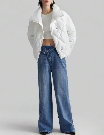 Geaca SHEIN, alb Alb