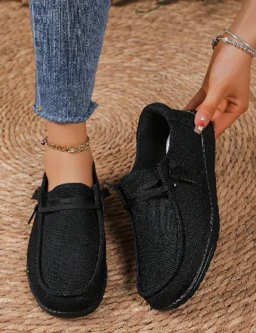 Mocasini SHEIN, negru Negru