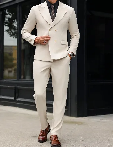 Costum SHEIN, bej Crem