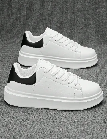 Adidasi SHEIN, alb Alb