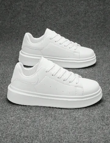 Adidasi SHEIN, alb Alb