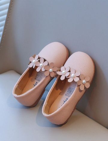 Pantofi Shein Kids, roz pudra