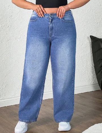 Blugi SHEIN CURVE, albastru Albastru