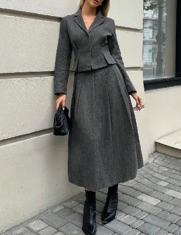 Compleu SHEIN, gri inchis Gri