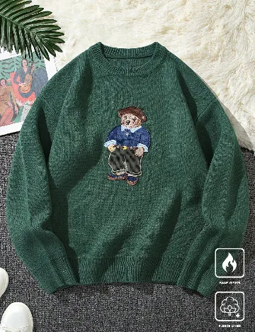 Pulover SHEIN, verde Verde