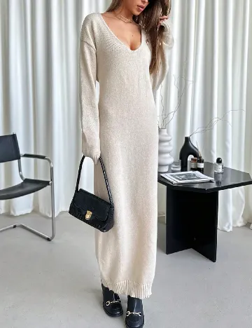 Rochie lunga SHEIN, bej Crem