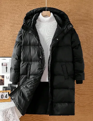 Geaca Shein Kids, negru Negru