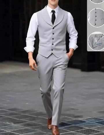 Costum Shein Kids, gri Gri