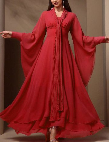 Rochie lunga Toleen, rosu