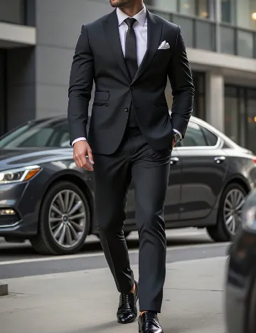 Costum SHEIN, negru Negru