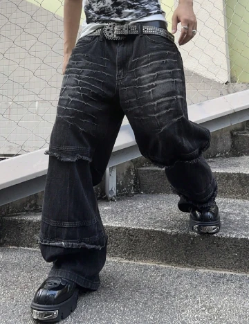 Blugi SHEIN, negru Negru