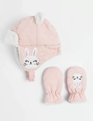 Set caciula si manusi Cool Club, roz Roz