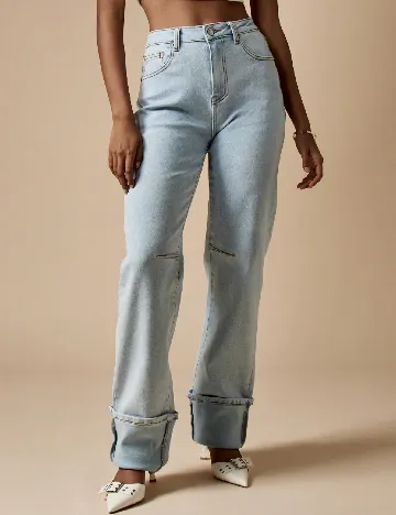 Blugi Missguided, albastru Albastru