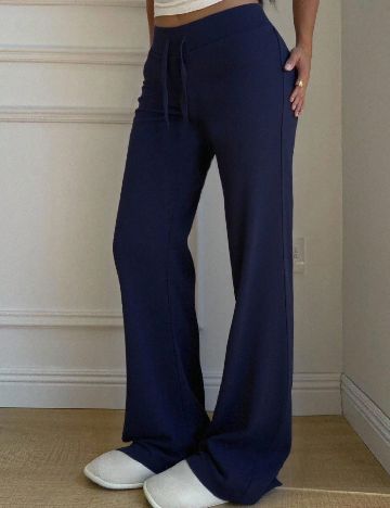 Pantaloni Shein Kids, bleumarin