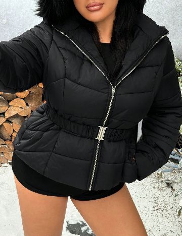 Geaca SHEIN CURVE, negru