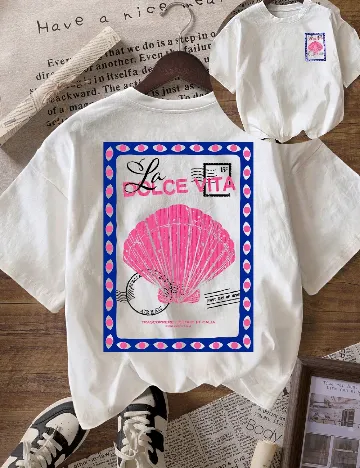 Tricou SHEIN, alb Alb