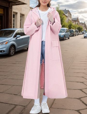 Pelerina de ploaie SHEIN, roz